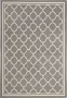 Safavieh Trellis Indoor Outdoor Geweven Vloerkleed Courtyard collectie CY6918 in Antraciet & Beige 122 X 170 cm - Thumbnail 2