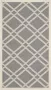 Safavieh Trellis Indoor Outdoor Geweven Vloerkleed Courtyard Collectie CY6923 in Antraciet & Beige 61 X 109 cm - Thumbnail 1