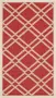 Safavieh Trellis Indoor Outdoor Woven Area Rug Courtyard Collection CY6923 in Rood & Been 61 X 109 cm - Thumbnail 1