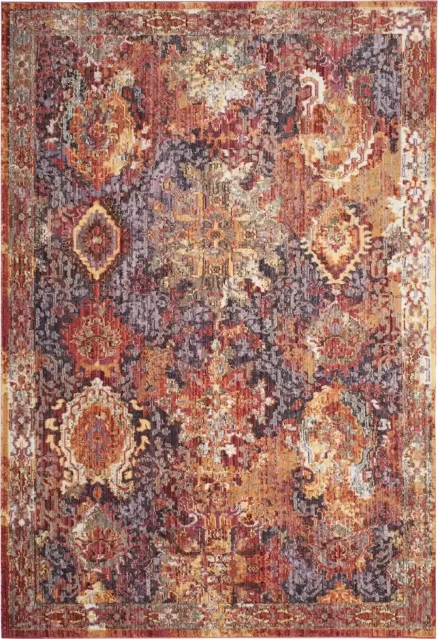 Safavieh Trendy New Transitional Indoor Geweven Vloerkleed Bristol Collectie BTL340 in Rust & Lavander 244 X 305 cm