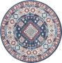 Safavieh Tribal Inspired Indoor Woven Area Rug Kazak Collection KZK119 in Navy & Rood 201 X 201 cm - Thumbnail 2