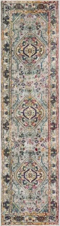 Safavieh Vibrant Indoor Geweven Vloerkleed Savannah Collectie SVH684 in Grijs & Multi 69 X 244 cm