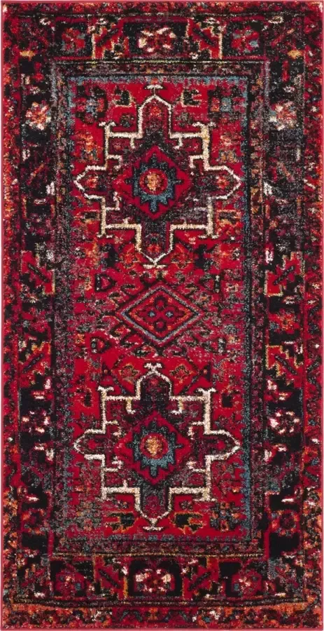 Safavieh Vintage Hamadan Indoor Geweven Vloerkleed Perzische Collectie VTH211 in Rood & Multi 122 X 183 cm