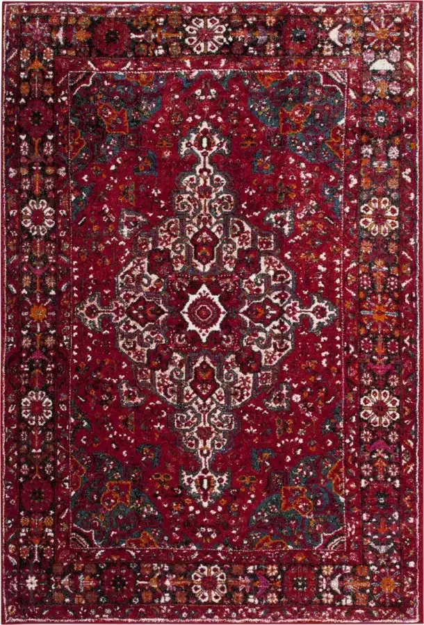 Safavieh Vintage Hamadan Indoor Geweven Vloerkleed Perzische Collectie VTH222 in Rood & Multi 160 X 229 cm