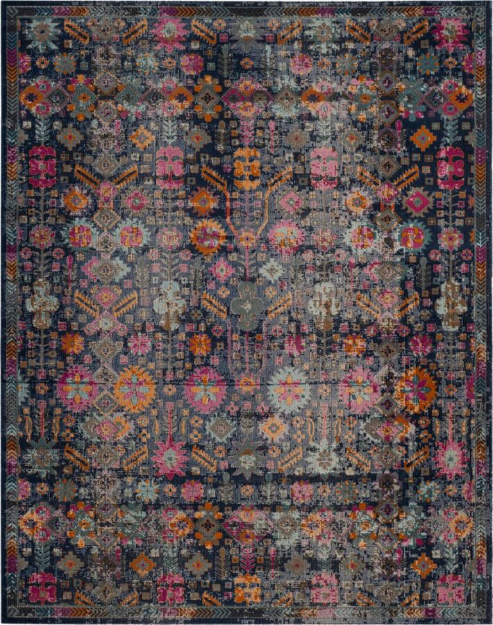 Safavieh Vintage Inspired Indoor Woven Area Rug Artisan Collection ATN336 in Blue & Multi 201 X 274 cm