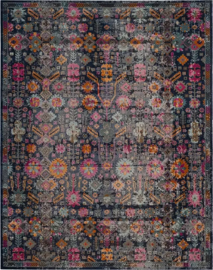 Safavieh Vintage Inspired Indoor Woven Area Rug Artisan Collection ATN336 in Blue & Multi 201 X 274 cm