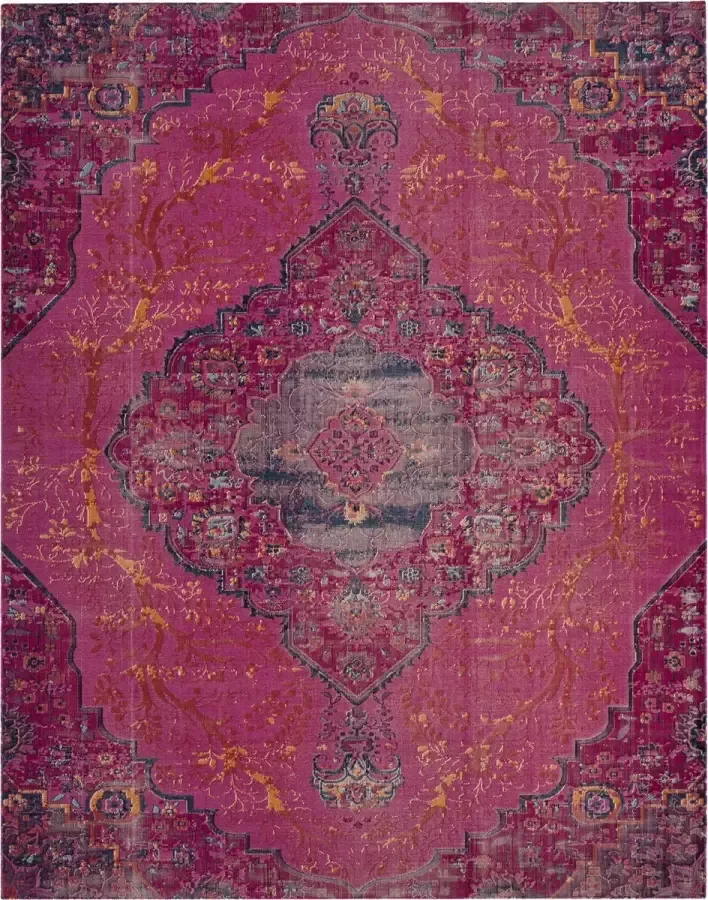 Safavieh Vintage Inspired Indoor Woven Area Rug Artisan Collection ATN337 in Fuchsia & Multi 155 X 229 cm