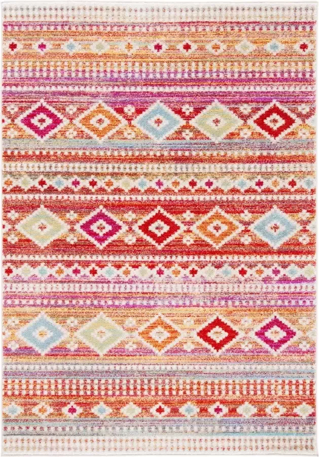 Safavieh Modern Geometrisch Indoor Geweven Vloerkleed Adirondack Collectie ADR253 in Ivoor & Grijs 122 X 183 cm - Foto 4