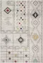 Safavieh Modern Geometrisch Indoor Geweven Vloerkleed Adirondack Collectie ADR253 in Ivoor & Grijs 122 X 183 cm - Thumbnail 9