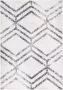 Safavieh Modern Geometrisch Indoor Geweven Vloerkleed Adirondack Collectie ADR253 in Ivoor & Grijs 122 X 183 cm - Thumbnail 14