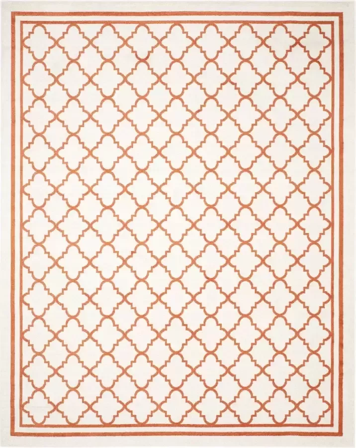 Safavieh Marokkaans Trellis Vloerkleed voor Binnen Amherst Collectie AMT422 in Beige & Oranje 213 X 213 cm