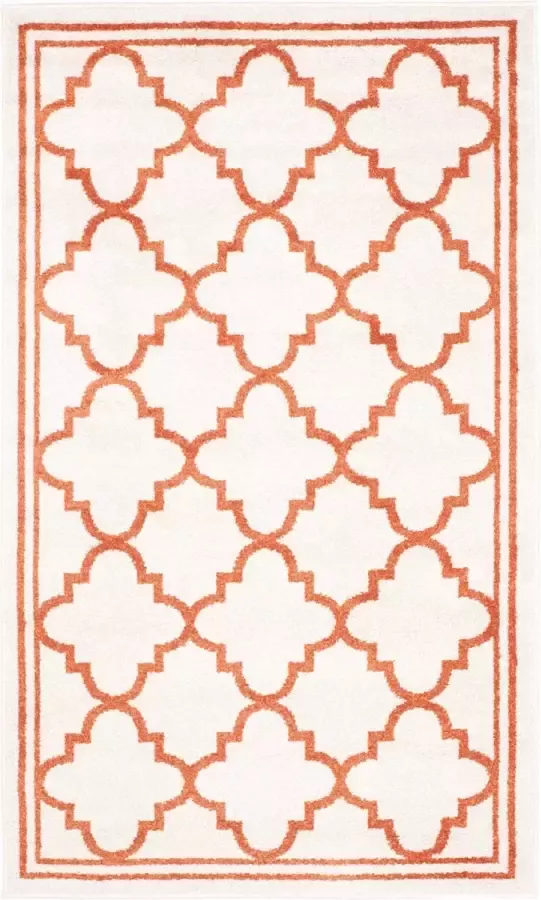 Safavieh Marokkaans Trellis Geweven Tapijt voor Binnen- Outdoorgebruik Amherst collectie AMT422 in Tarwe & Beige 183 X 274 cm - Foto 4