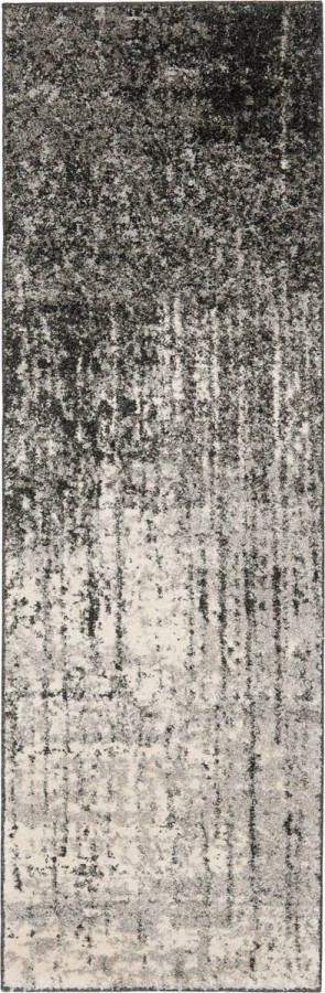 Safavieh Eigentijds Geweven Vloerkleed voor Binnen Retro Collectie RET2770 in Zwart & Lichtgrijs 69 X 213 cm