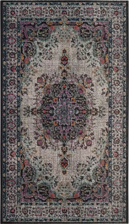 Safavieh Vintage Inspired Indoor Woven Area Rug Artisan Collection ATN334 in Grijs & Fuchsia 155 X 229 cm