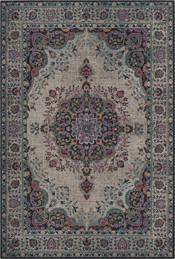 Safavieh Vintage Inspired Indoor Woven Area Rug Artisan Collection ATN334 in Grijs & Fuchsia 155 X 229 cm