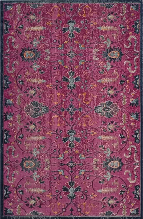 Safavieh Vintage Inspired Indoor Woven Area Rug Artisan Collection ATN338 in Fuchsia & Multi 91 X 152 cm