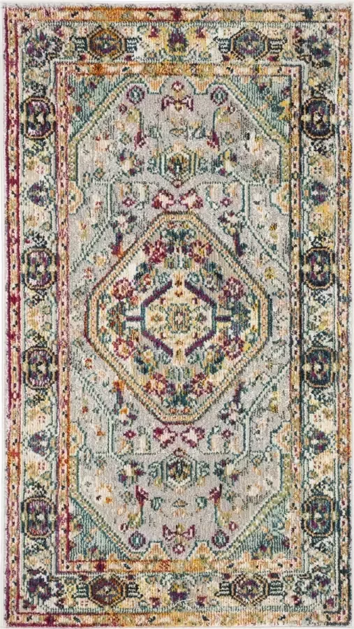 Safavieh Levendig Geweven Vloerkleed voor Binnen Savannah Collectie SVH684 in Violet & Multi 91 X 152 cm