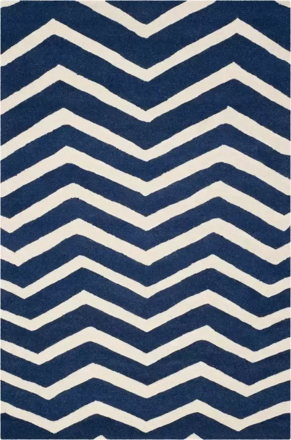 Safavieh Hedendaags Indoor Hand Getuft Vloerkleed Cambridge Collectie CAM714 in Grijs & Ivoor 152 X 244 cm - Foto 5