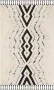 Safavieh Marokkaans geïnspireerd handgeknoopt vloerkleed voor binnen Kenia collectie KNY905 in ivoor en zwartblauw 122 X 183 cm - Thumbnail 5