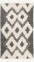 Safavieh Marokkaans geïnspireerd handgeknoopt vloerkleed voor binnen Kenia collectie KNY905 in ivoor en zwartblauw 122 X 183 cm - Thumbnail 4
