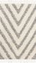 Safavieh Marokkaans geïnspireerd handgeknoopt vloerkleed voor binnen Kenia collectie KNY905 in ivoor en zwartblauw 122 X 183 cm - Thumbnail 2
