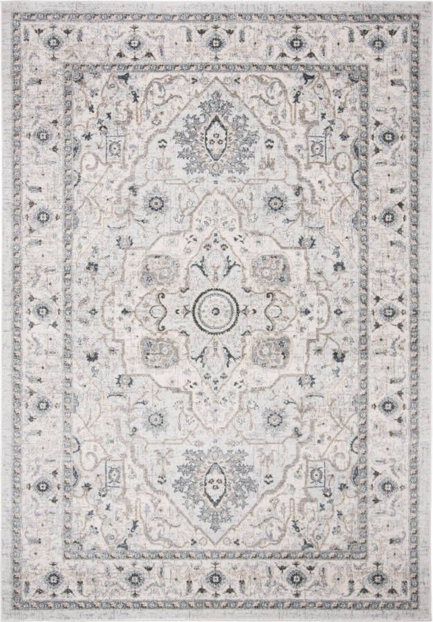Safavieh Traditioneel Geweven Binnen Vloerkleed Isabella Collectie ISA936 in Lichtgrijs & Grijs 183 X 274 cm