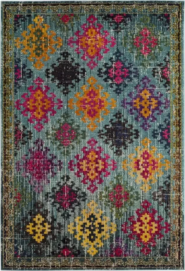 Safavieh Boho Chic Indoor Geweven Vloerkleed Monaco Collectie MNC244 in Fuchsia & Multi 91 X 152 cm - Foto 3