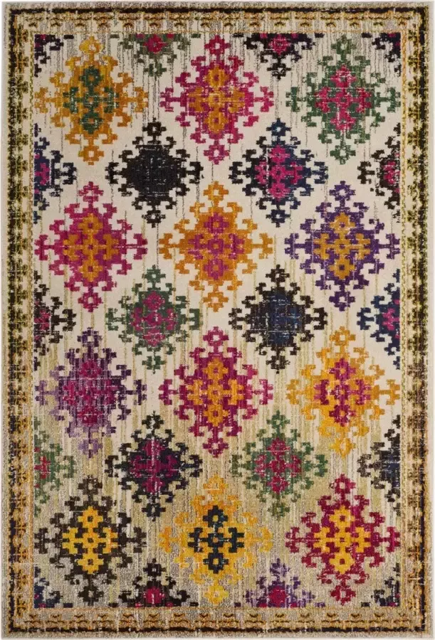 Safavieh Boho Chic Indoor Geweven Vloerkleed Monaco Collectie MNC244 in Fuchsia & Multi 91 X 152 cm - Foto 2