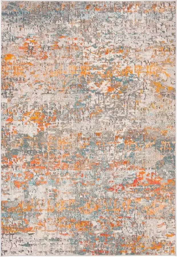 Safavieh Modern Chic Indoor Geweven Vloerkleed Madison Collectie MAD460 in Grijs & Oranje 122 X 183 cm - Foto 2