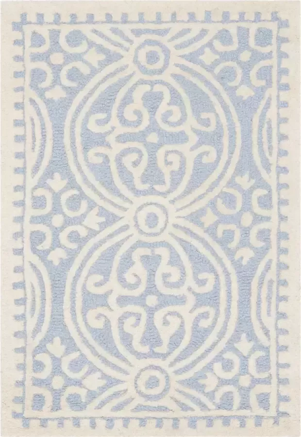 Safavieh Medallion Indoor Handgetuft Vloerkleed Cambridge Collectie CAM123 in Lichtgroen & Ivoor 152 X 244 cm