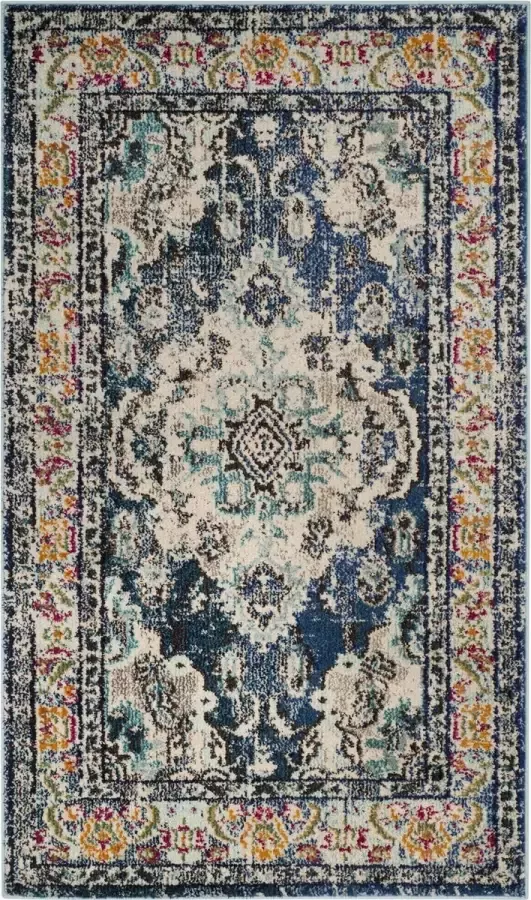 Safavieh Boho Chic Indoor Geweven Vloerkleed Monaco Collectie MNC243 in Bosgroen & Lichtblauw 66 X 183 cm - Foto 3