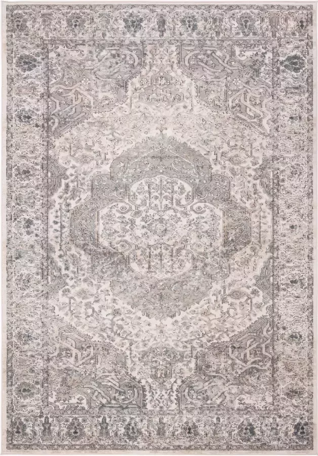 Safavieh Klassiek Indoor Geweven Vloerkleed Oregon Collectie ORE867 in Ivoor & Grijs 155 X 229 cm