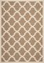 Safavieh Trellis Indoor Outdoor Woven Area Rug Courtyard Collection CY6903 in Navy & Beige 160 X 160 cm - Thumbnail 1