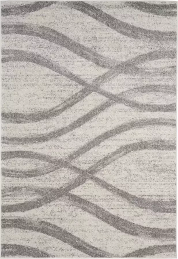 Safavieh Modern Wave Distressed Indoor Woven Area Rug Adirondack Collection ADR125 in Charcoal & Ivory 183 X 274 cm - Foto 2