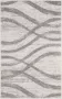 Safavieh Modern Wave Distressed Indoor Woven Area Rug Adirondack Collection ADR125 in Charcoal & Ivory 183 X 274 cm - Thumbnail 2
