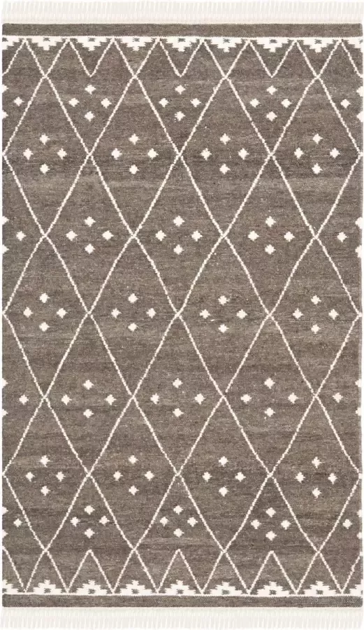 Safavieh Marokkaans Boho Tribal Vloerkleed voor Binnenvloeren Natural Kelim Collectie NKM316 in Natuurlijk & Ivoor 69 X 183 cm - Foto 3