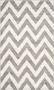 Safavieh Chevron Geweven Binnen Outdoor Vloerkleed Amherst Collectie AMT419 in Lichtgrijs & Beige 91 X 152 cm - Thumbnail 2