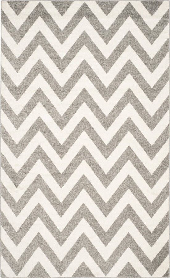 Safavieh Chevron Geweven Binnen Outdoor Vloerkleed Amherst Collectie AMT419 in Lichtgrijs & Beige 91 X 152 cm - Foto 6