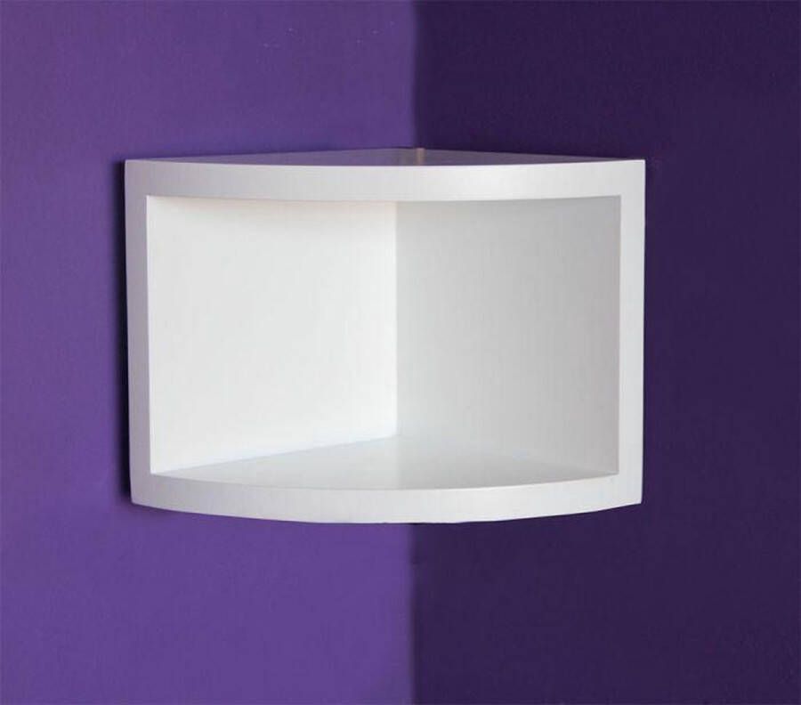 Safe Elegante hoekplank wit 20 x 20 x 19 cm