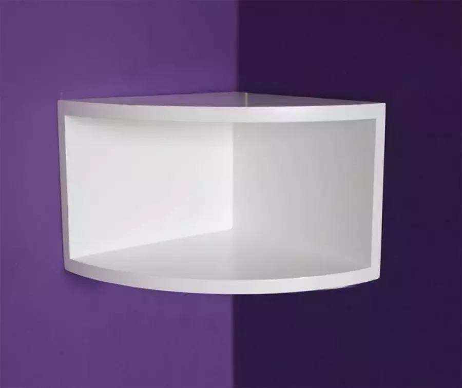 Safe Elegante hoekplank wit 30 x 30 x 23 cm