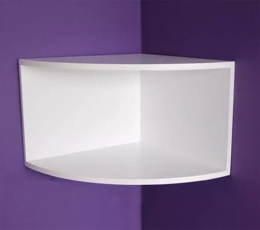 Safe Elegante hoekplank wit 40 x 40 x 27 cm