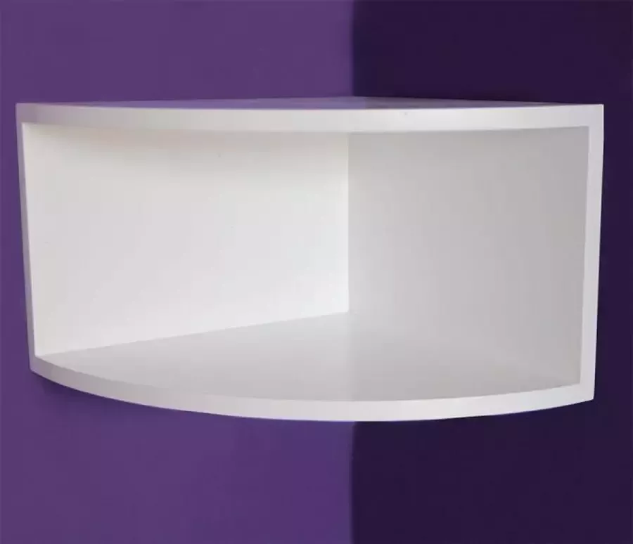 Safe Elegante hoekplank wit 50 x 50 x 33 cm