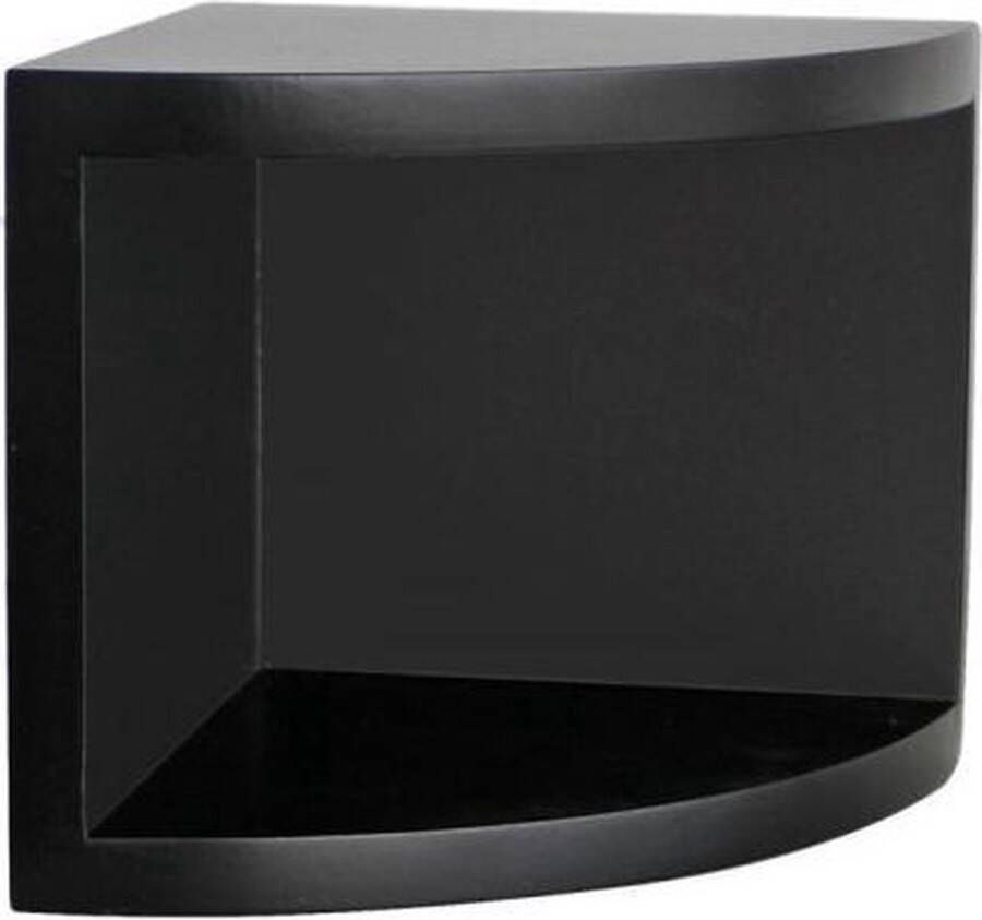 Safe Elegante hoekplank zwart 20 x 20 x 19 cm