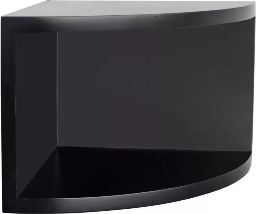 Safe Elegante hoekplank zwart 30 x 30 x 23 cm
