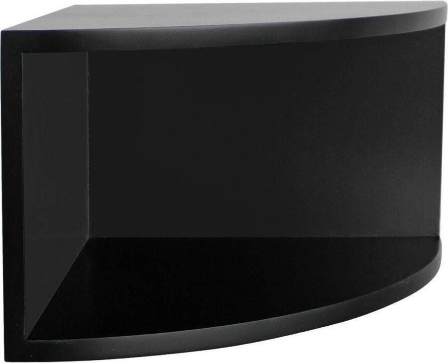 Safe Elegante hoekplank zwart 40 x 40 x 27 cm