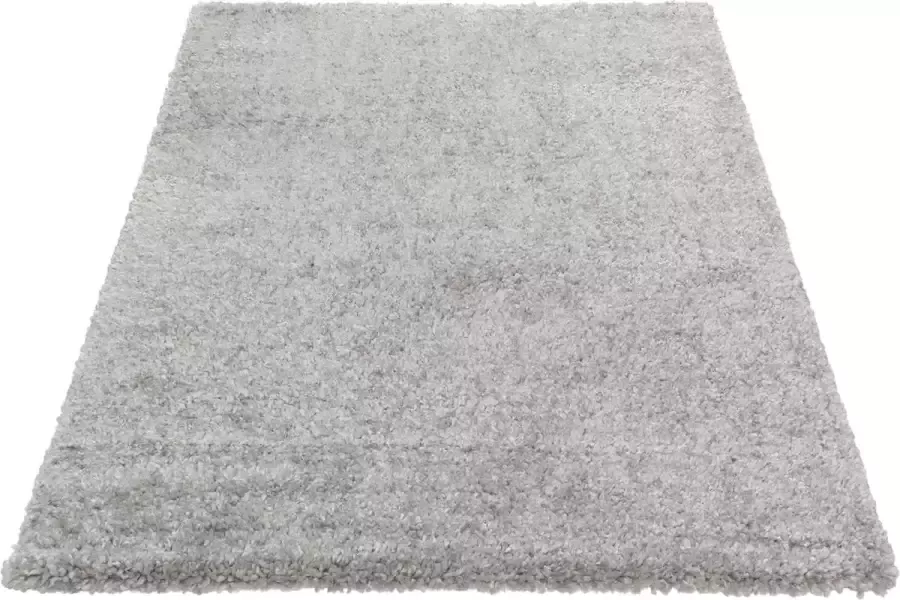 Salery Home Vloerkleed moderne shaggy tapijt shaggy hoogpolig grijs 80X150 - Foto 10
