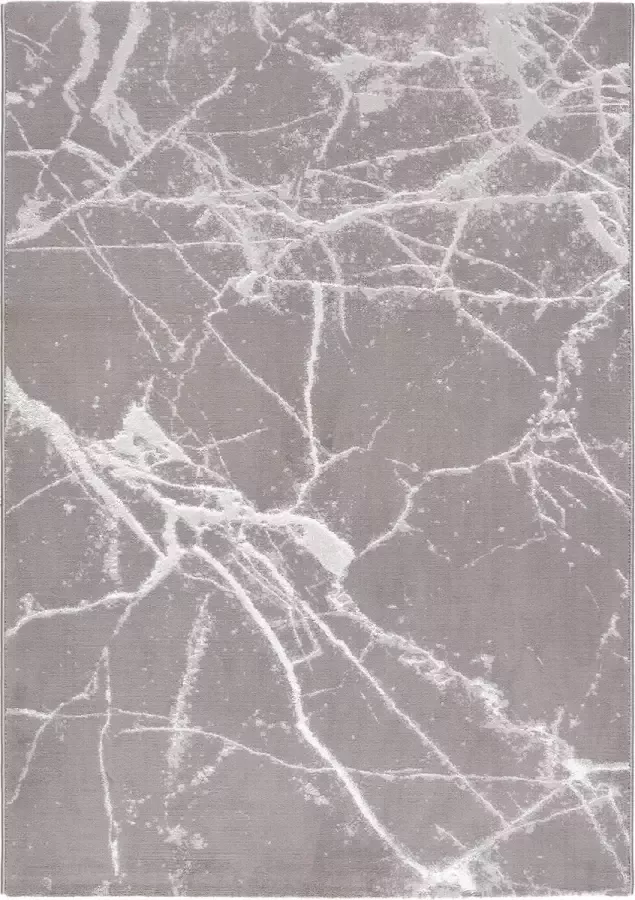Salery Home Vloerkleed- modern laagpolig vloerkleed tapijtenloods Lara donkergrijs geodriehoek patroon 160x230 cm - Foto 10