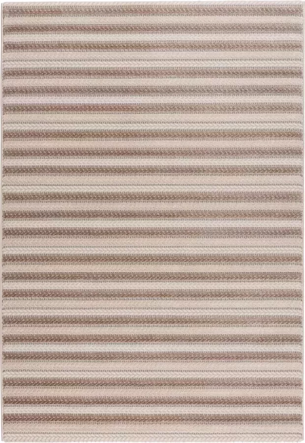 Salery Home Vloerkleed- modern laagpolig vloerkleed tapijtenloods Luxury beige geodriehoek patroon 120x170 cm - Foto 8