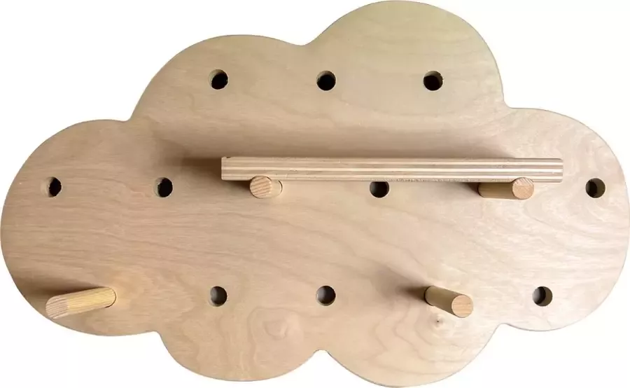 Salt & Sugar Pegboard Wandplank Wolk Babykamer Kinderkamer Kapstok