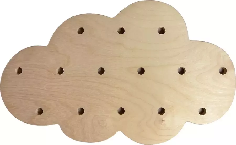 Salt & Sugar Pegboard Wandplank Wolk Babykamer Kinderkamer Kapstok